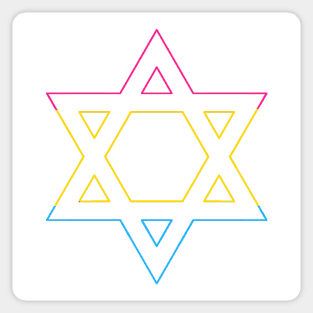 Star of David Pan Pride Sticker